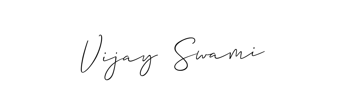 You should practise on your own different ways (Allison_Script) to write your name (Vijay  Swami) in signature. don't let someone else do it for you. Vijay  Swami signature style 2 images and pictures png