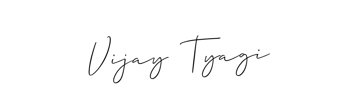 Use a signature maker to create a handwritten signature online. With this signature software, you can design (Allison_Script) your own signature for name Vijay  Tyagi. Vijay  Tyagi signature style 2 images and pictures png