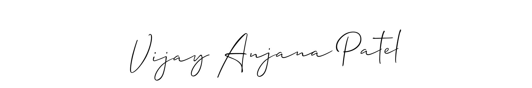 Design your own signature with our free online signature maker. With this signature software, you can create a handwritten (Allison_Script) signature for name Vijay Anjana Patel. Vijay Anjana Patel signature style 2 images and pictures png