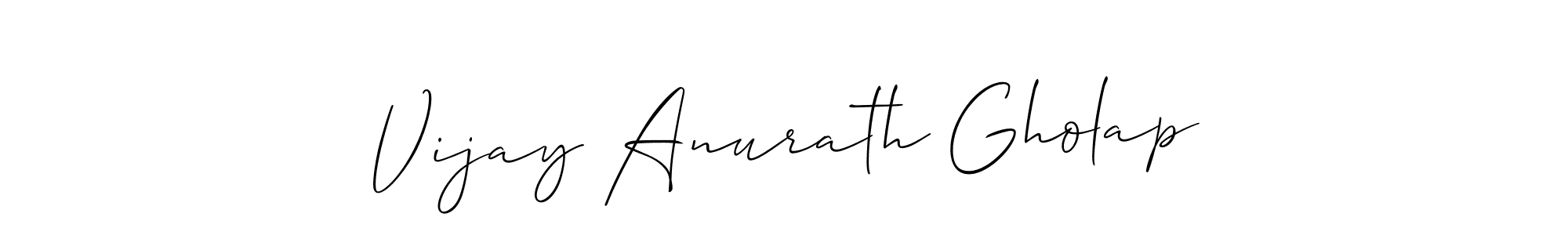This is the best signature style for the Vijay Anurath Gholap name. Also you like these signature font (Allison_Script). Mix name signature. Vijay Anurath Gholap signature style 2 images and pictures png