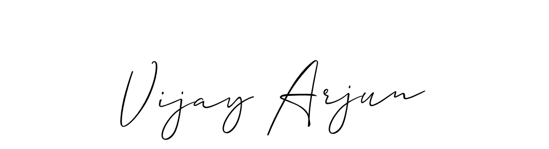 Also You can easily find your signature by using the search form. We will create Vijay Arjun name handwritten signature images for you free of cost using Allison_Script sign style. Vijay Arjun signature style 2 images and pictures png