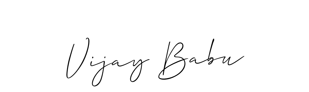 Best and Professional Signature Style for Vijay Babu. Allison_Script Best Signature Style Collection. Vijay Babu signature style 2 images and pictures png
