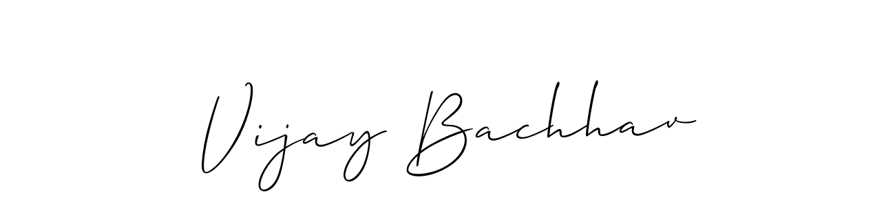 Make a beautiful signature design for name Vijay Bachhav. With this signature (Allison_Script) style, you can create a handwritten signature for free. Vijay Bachhav signature style 2 images and pictures png
