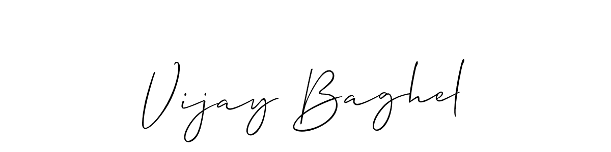 The best way (Allison_Script) to make a short signature is to pick only two or three words in your name. The name Vijay Baghel include a total of six letters. For converting this name. Vijay Baghel signature style 2 images and pictures png