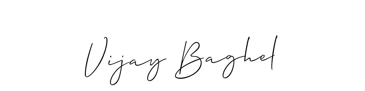 Make a beautiful signature design for name Vijay Baghel. With this signature (Allison_Script) style, you can create a handwritten signature for free. Vijay Baghel signature style 2 images and pictures png