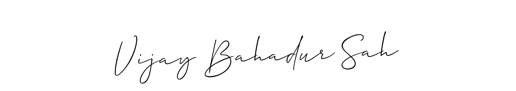 How to Draw Vijay Bahadur Sah signature style? Allison_Script is a latest design signature styles for name Vijay Bahadur Sah. Vijay Bahadur Sah signature style 2 images and pictures png