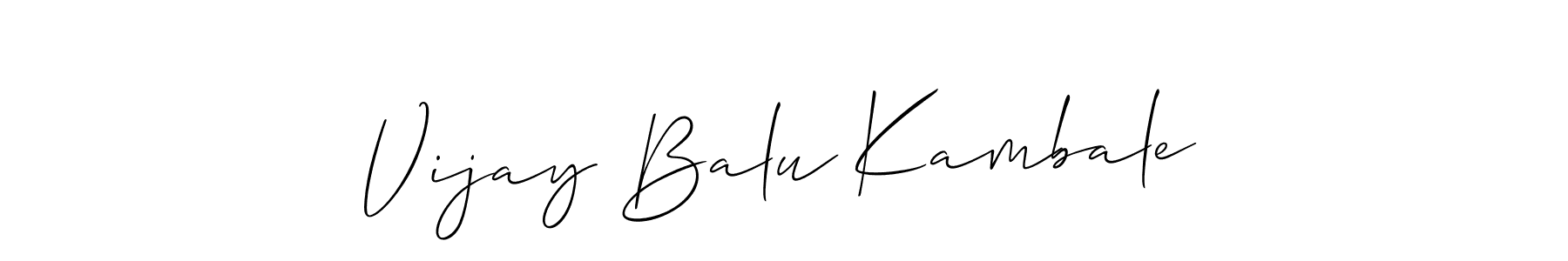 Design your own signature with our free online signature maker. With this signature software, you can create a handwritten (Allison_Script) signature for name Vijay Balu Kambale. Vijay Balu Kambale signature style 2 images and pictures png