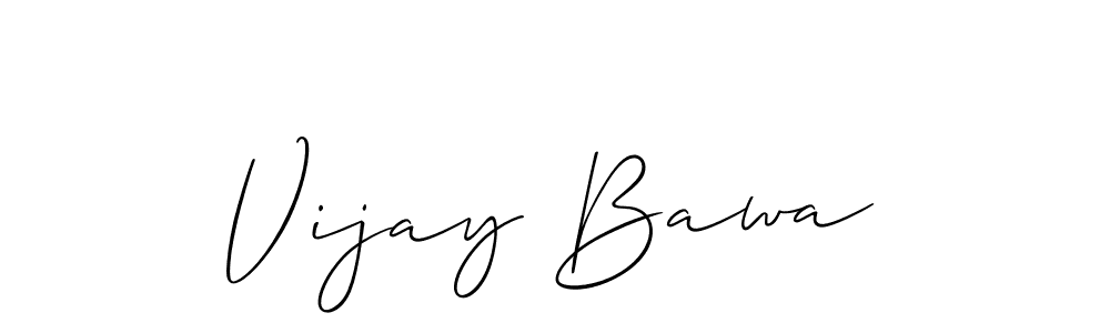 Use a signature maker to create a handwritten signature online. With this signature software, you can design (Allison_Script) your own signature for name Vijay Bawa. Vijay Bawa signature style 2 images and pictures png