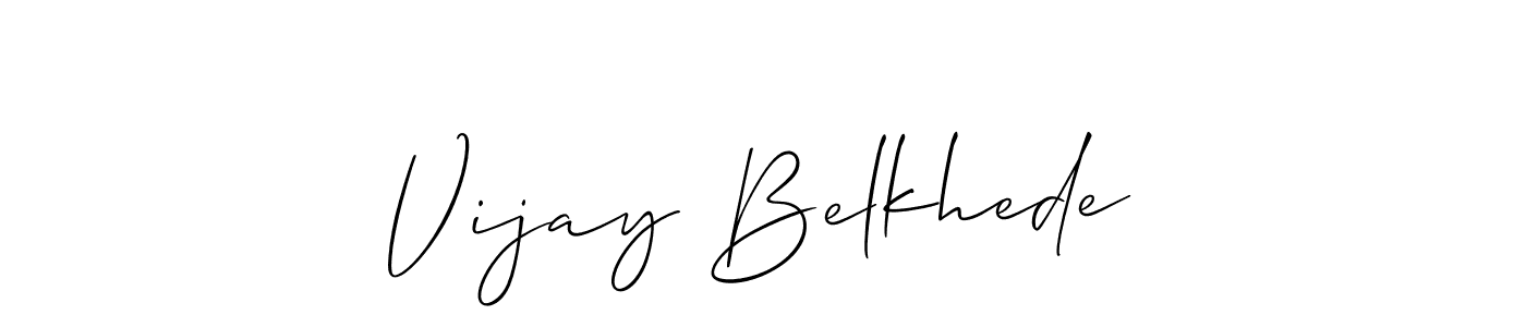 Design your own signature with our free online signature maker. With this signature software, you can create a handwritten (Allison_Script) signature for name Vijay Belkhede. Vijay Belkhede signature style 2 images and pictures png