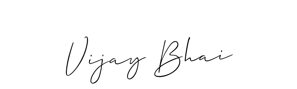 The best way (Allison_Script) to make a short signature is to pick only two or three words in your name. The name Vijay Bhai include a total of six letters. For converting this name. Vijay Bhai signature style 2 images and pictures png