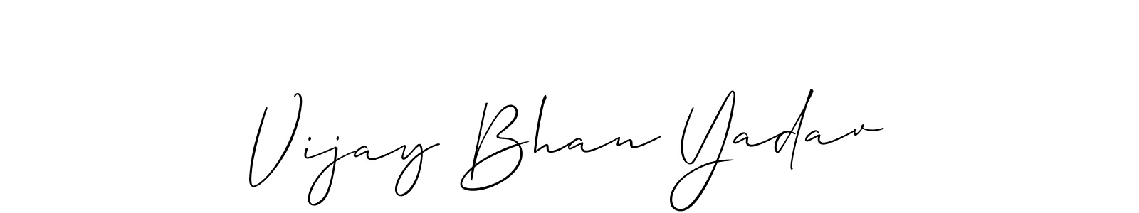 This is the best signature style for the Vijay Bhan Yadav name. Also you like these signature font (Allison_Script). Mix name signature. Vijay Bhan Yadav signature style 2 images and pictures png