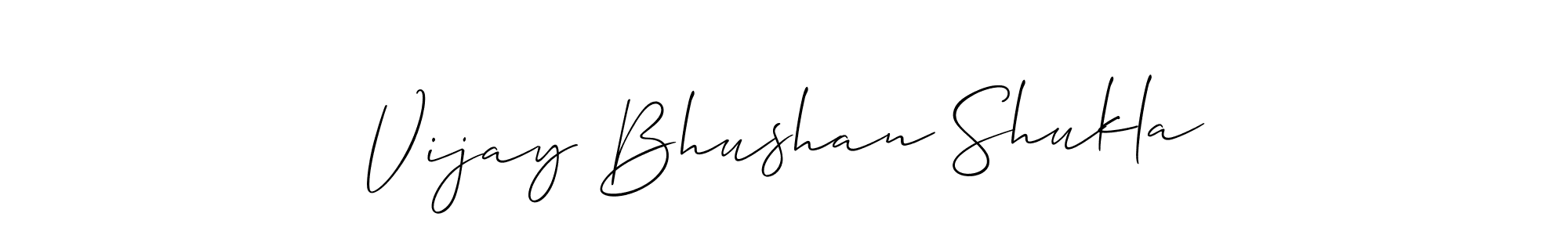 Use a signature maker to create a handwritten signature online. With this signature software, you can design (Allison_Script) your own signature for name Vijay Bhushan Shukla. Vijay Bhushan Shukla signature style 2 images and pictures png