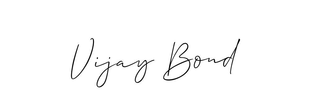 Similarly Allison_Script is the best handwritten signature design. Signature creator online .You can use it as an online autograph creator for name Vijay Bond. Vijay Bond signature style 2 images and pictures png
