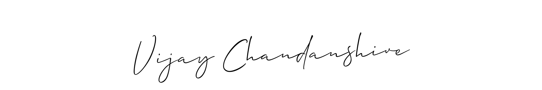 Use a signature maker to create a handwritten signature online. With this signature software, you can design (Allison_Script) your own signature for name Vijay Chandanshive. Vijay Chandanshive signature style 2 images and pictures png