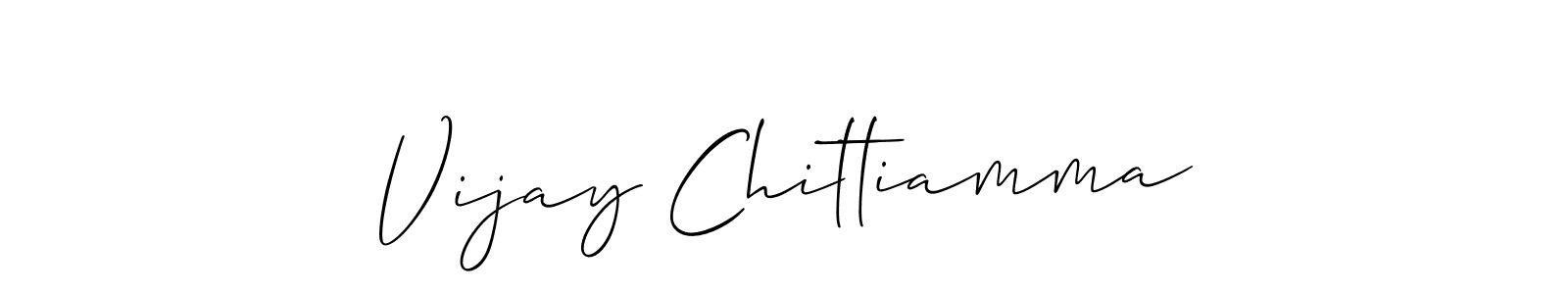 How to make Vijay Chittiamma signature? Allison_Script is a professional autograph style. Create handwritten signature for Vijay Chittiamma name. Vijay Chittiamma signature style 2 images and pictures png
