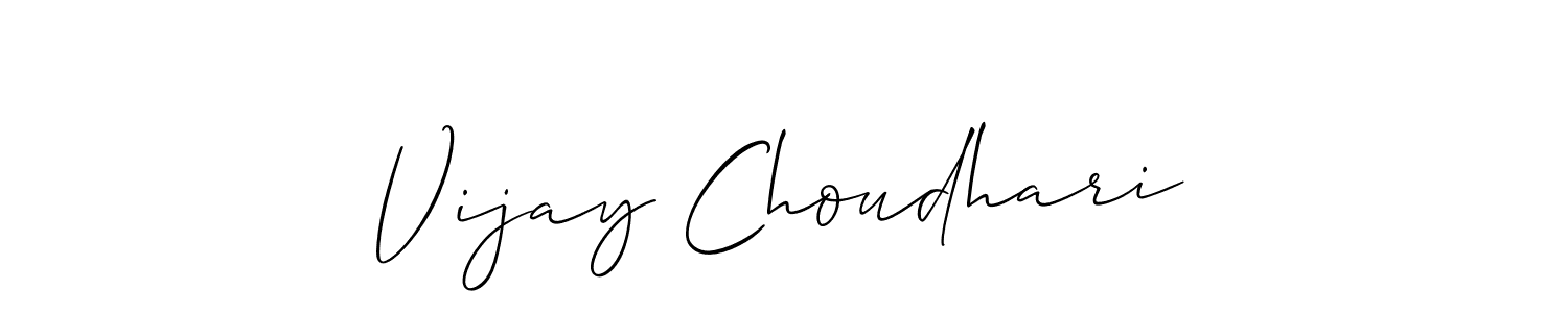 Make a beautiful signature design for name Vijay Choudhari. With this signature (Allison_Script) style, you can create a handwritten signature for free. Vijay Choudhari signature style 2 images and pictures png