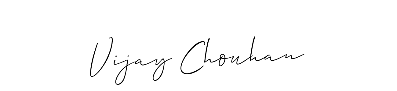 Allison_Script is a professional signature style that is perfect for those who want to add a touch of class to their signature. It is also a great choice for those who want to make their signature more unique. Get Vijay Chouhan name to fancy signature for free. Vijay Chouhan signature style 2 images and pictures png