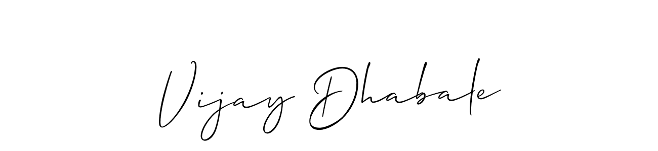 It looks lik you need a new signature style for name Vijay Dhabale. Design unique handwritten (Allison_Script) signature with our free signature maker in just a few clicks. Vijay Dhabale signature style 2 images and pictures png