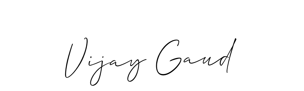 How to make Vijay Gaud signature? Allison_Script is a professional autograph style. Create handwritten signature for Vijay Gaud name. Vijay Gaud signature style 2 images and pictures png