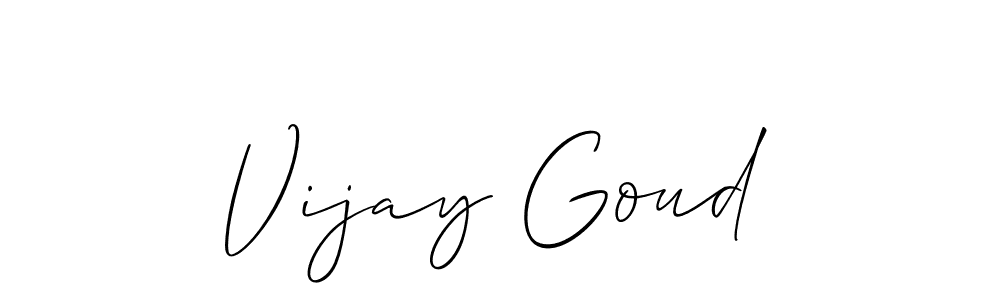 if you are searching for the best signature style for your name Vijay Goud. so please give up your signature search. here we have designed multiple signature styles  using Allison_Script. Vijay Goud signature style 2 images and pictures png