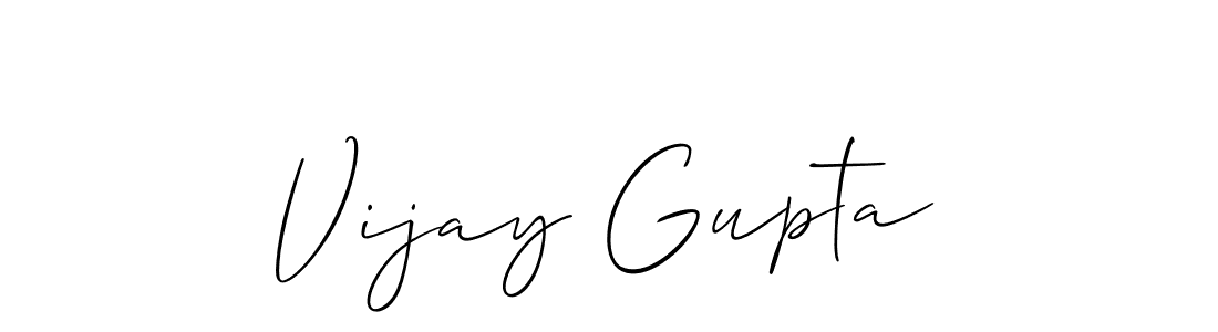 How to make Vijay Gupta name signature. Use Allison_Script style for creating short signs online. This is the latest handwritten sign. Vijay Gupta signature style 2 images and pictures png