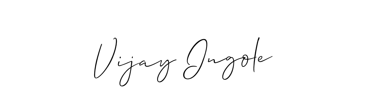 Also You can easily find your signature by using the search form. We will create Vijay Ingole name handwritten signature images for you free of cost using Allison_Script sign style. Vijay Ingole signature style 2 images and pictures png