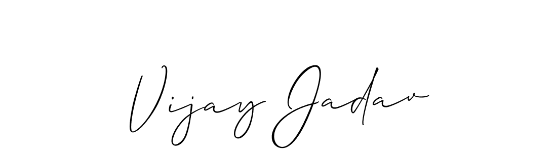 How to make Vijay Jadav signature? Allison_Script is a professional autograph style. Create handwritten signature for Vijay Jadav name. Vijay Jadav signature style 2 images and pictures png