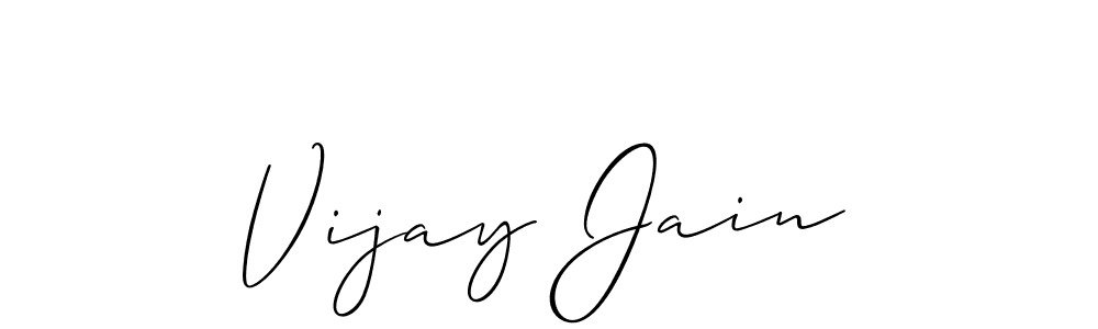 How to make Vijay Jain signature? Allison_Script is a professional autograph style. Create handwritten signature for Vijay Jain name. Vijay Jain signature style 2 images and pictures png