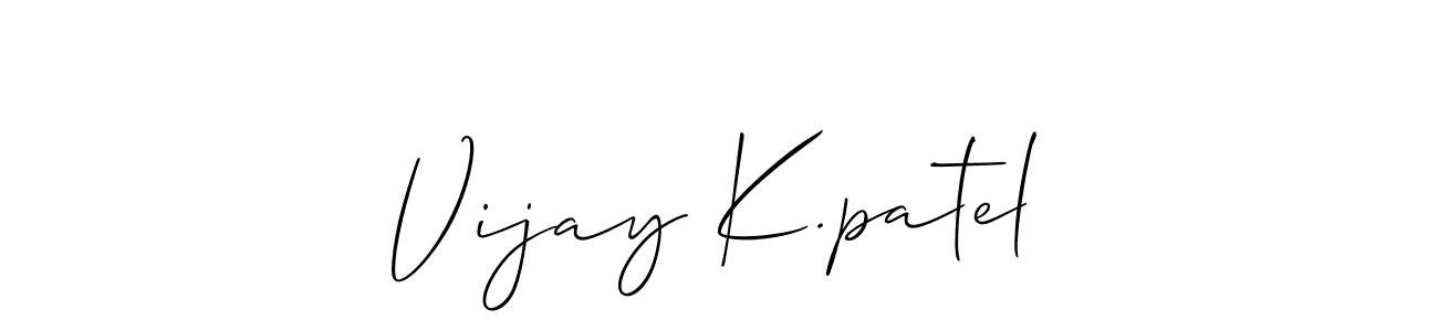 This is the best signature style for the Vijay K.patel name. Also you like these signature font (Allison_Script). Mix name signature. Vijay K.patel signature style 2 images and pictures png