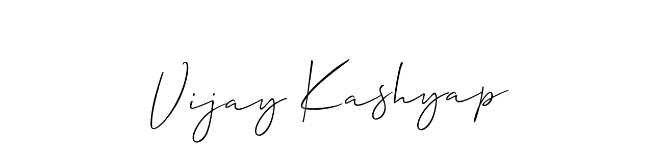 How to make Vijay Kashyap signature? Allison_Script is a professional autograph style. Create handwritten signature for Vijay Kashyap name. Vijay Kashyap signature style 2 images and pictures png