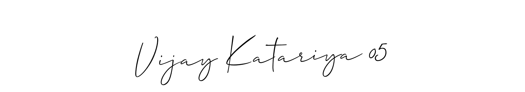 Create a beautiful signature design for name Vijay Katariya 05. With this signature (Allison_Script) fonts, you can make a handwritten signature for free. Vijay Katariya 05 signature style 2 images and pictures png