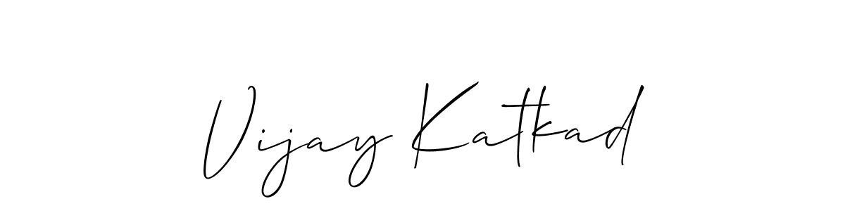 Make a beautiful signature design for name Vijay Katkad. Use this online signature maker to create a handwritten signature for free. Vijay Katkad signature style 2 images and pictures png