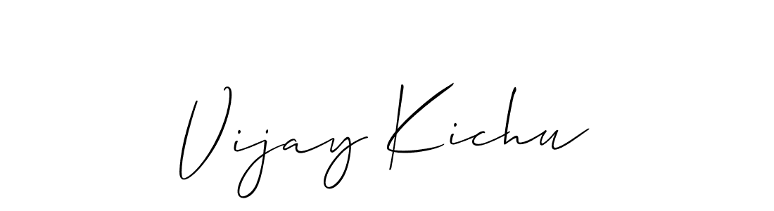 It looks lik you need a new signature style for name Vijay Kichu. Design unique handwritten (Allison_Script) signature with our free signature maker in just a few clicks. Vijay Kichu signature style 2 images and pictures png