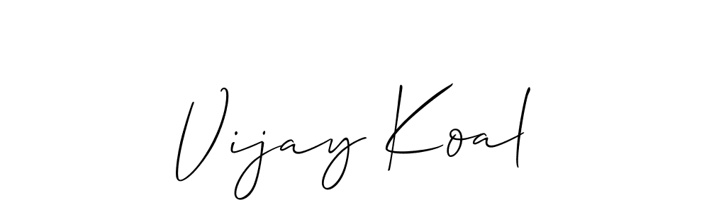 Make a beautiful signature design for name Vijay Koal. Use this online signature maker to create a handwritten signature for free. Vijay Koal signature style 2 images and pictures png