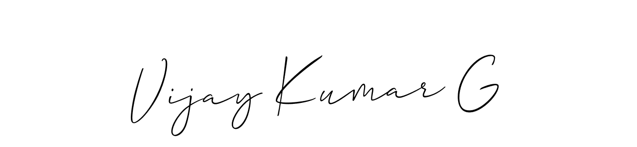 Once you've used our free online signature maker to create your best signature Allison_Script style, it's time to enjoy all of the benefits that Vijay Kumar G name signing documents. Vijay Kumar G signature style 2 images and pictures png