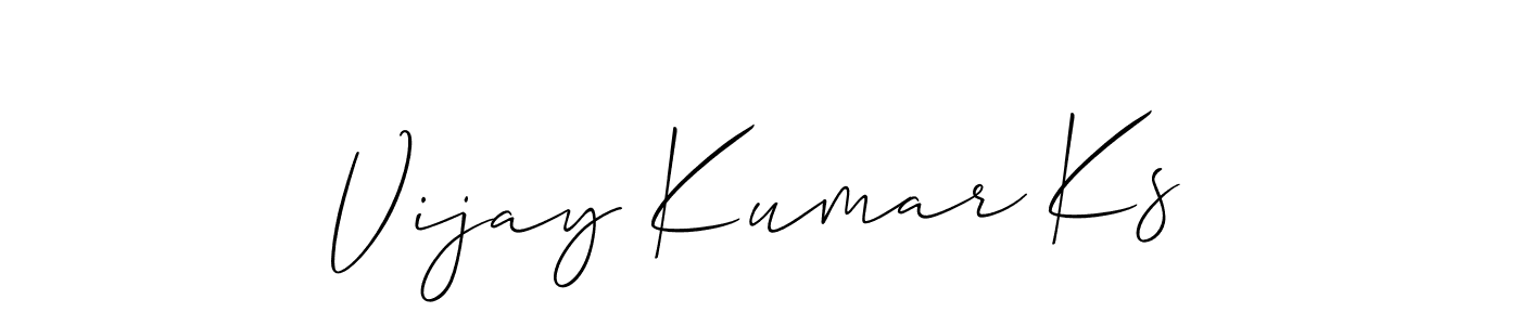 Make a beautiful signature design for name Vijay Kumar Ks. Use this online signature maker to create a handwritten signature for free. Vijay Kumar Ks signature style 2 images and pictures png