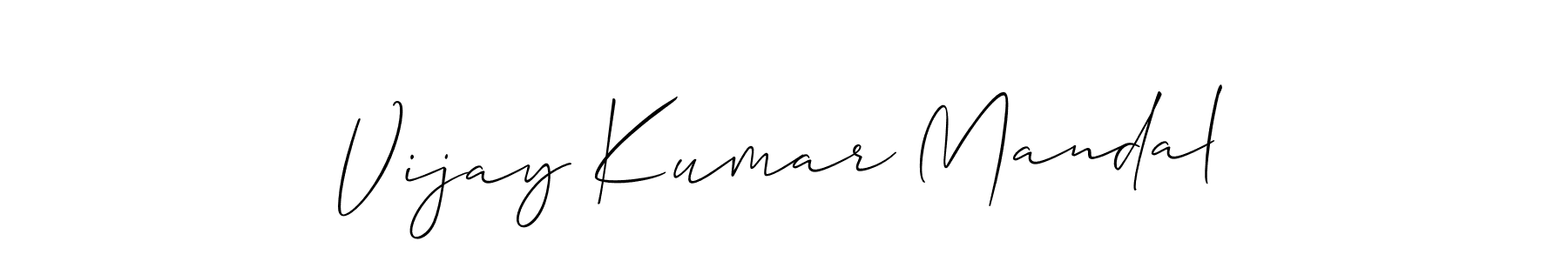 Make a short Vijay Kumar Mandal signature style. Manage your documents anywhere anytime using Allison_Script. Create and add eSignatures, submit forms, share and send files easily. Vijay Kumar Mandal signature style 2 images and pictures png