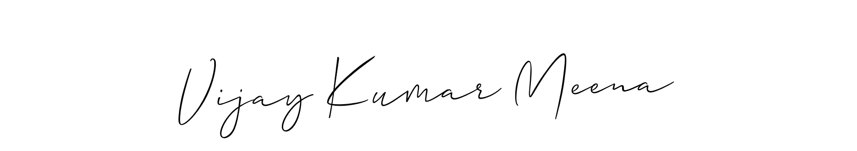 How to make Vijay Kumar Meena signature? Allison_Script is a professional autograph style. Create handwritten signature for Vijay Kumar Meena name. Vijay Kumar Meena signature style 2 images and pictures png