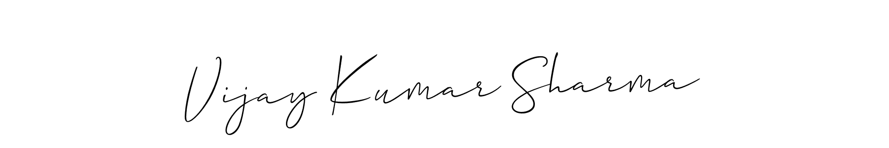 if you are searching for the best signature style for your name Vijay Kumar Sharma. so please give up your signature search. here we have designed multiple signature styles  using Allison_Script. Vijay Kumar Sharma signature style 2 images and pictures png