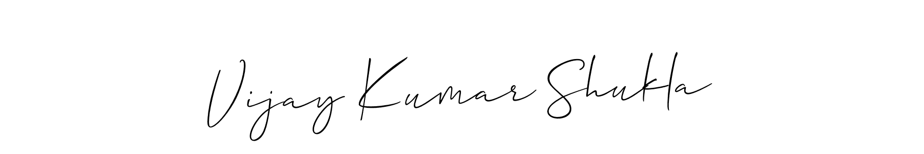 Use a signature maker to create a handwritten signature online. With this signature software, you can design (Allison_Script) your own signature for name Vijay Kumar Shukla. Vijay Kumar Shukla signature style 2 images and pictures png