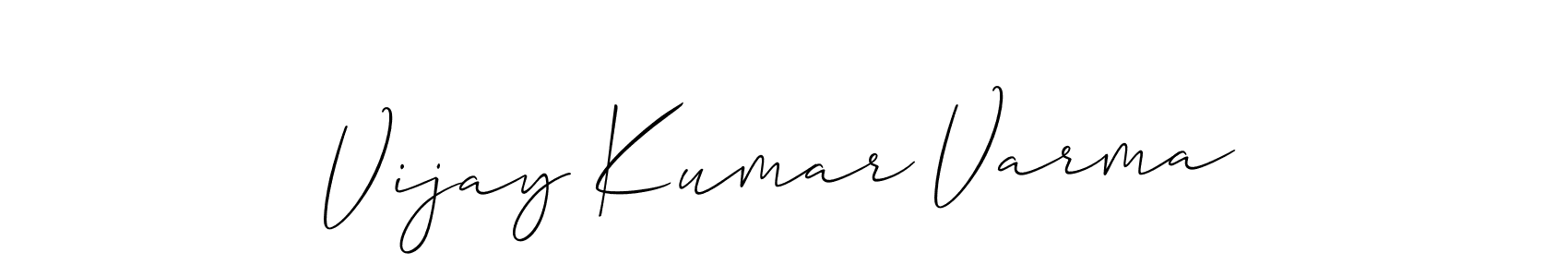 Create a beautiful signature design for name Vijay Kumar Varma. With this signature (Allison_Script) fonts, you can make a handwritten signature for free. Vijay Kumar Varma signature style 2 images and pictures png