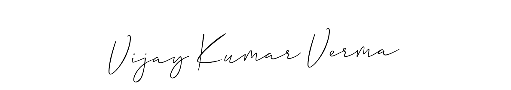 Similarly Allison_Script is the best handwritten signature design. Signature creator online .You can use it as an online autograph creator for name Vijay Kumar Verma. Vijay Kumar Verma signature style 2 images and pictures png