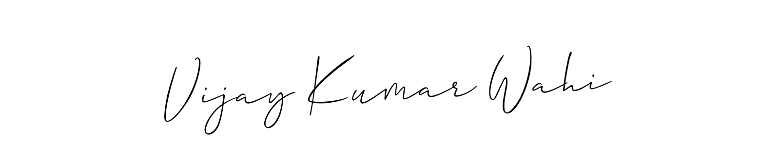 Make a short Vijay Kumar Wahi signature style. Manage your documents anywhere anytime using Allison_Script. Create and add eSignatures, submit forms, share and send files easily. Vijay Kumar Wahi signature style 2 images and pictures png