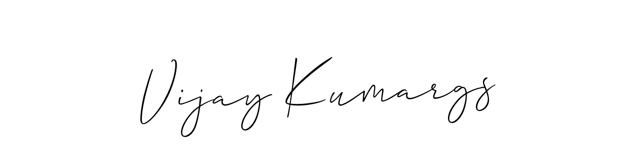 Use a signature maker to create a handwritten signature online. With this signature software, you can design (Allison_Script) your own signature for name Vijay Kumargs. Vijay Kumargs signature style 2 images and pictures png