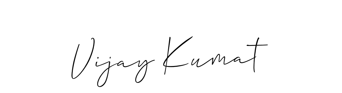 Vijay Kumat stylish signature style. Best Handwritten Sign (Allison_Script) for my name. Handwritten Signature Collection Ideas for my name Vijay Kumat. Vijay Kumat signature style 2 images and pictures png