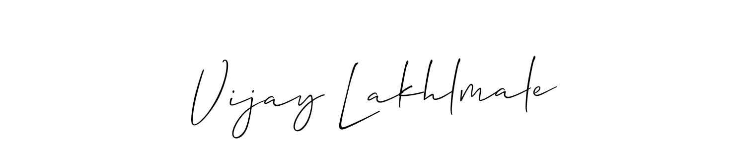Also we have Vijay Lakhlmale name is the best signature style. Create professional handwritten signature collection using Allison_Script autograph style. Vijay Lakhlmale signature style 2 images and pictures png
