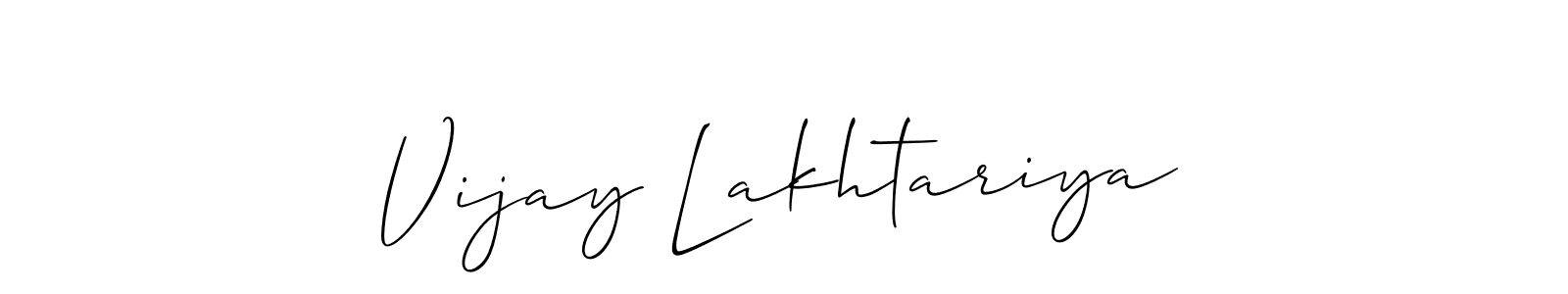 It looks lik you need a new signature style for name Vijay Lakhtariya. Design unique handwritten (Allison_Script) signature with our free signature maker in just a few clicks. Vijay Lakhtariya signature style 2 images and pictures png