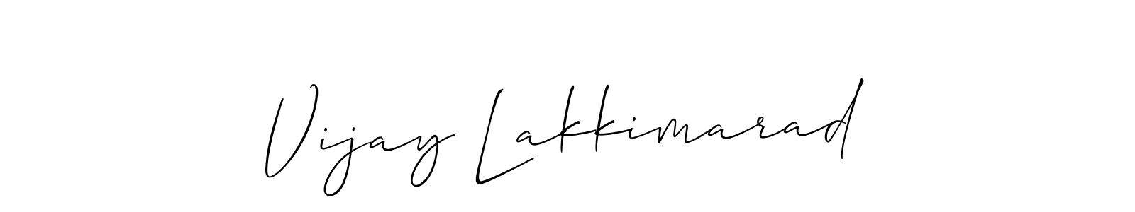 The best way (Allison_Script) to make a short signature is to pick only two or three words in your name. The name Vijay Lakkimarad include a total of six letters. For converting this name. Vijay Lakkimarad signature style 2 images and pictures png