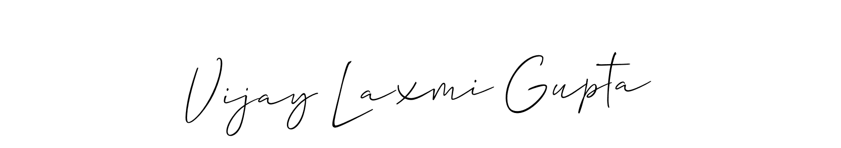 Also we have Vijay Laxmi Gupta name is the best signature style. Create professional handwritten signature collection using Allison_Script autograph style. Vijay Laxmi Gupta signature style 2 images and pictures png