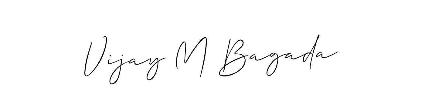 You should practise on your own different ways (Allison_Script) to write your name (Vijay M Bagada) in signature. don't let someone else do it for you. Vijay M Bagada signature style 2 images and pictures png